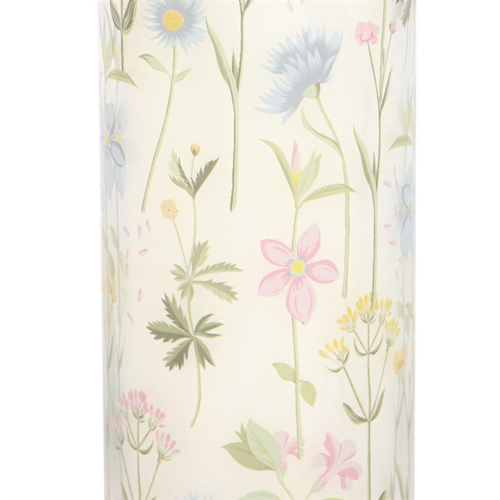 Floral Print Wildflower Tube Candle