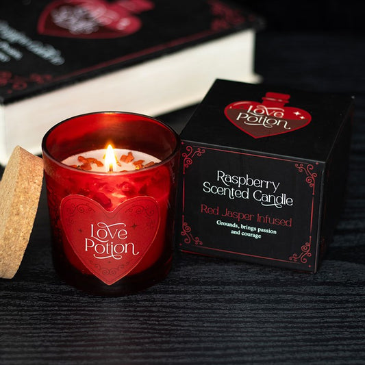 Love Potion Raspberry Crystal Chip Candle