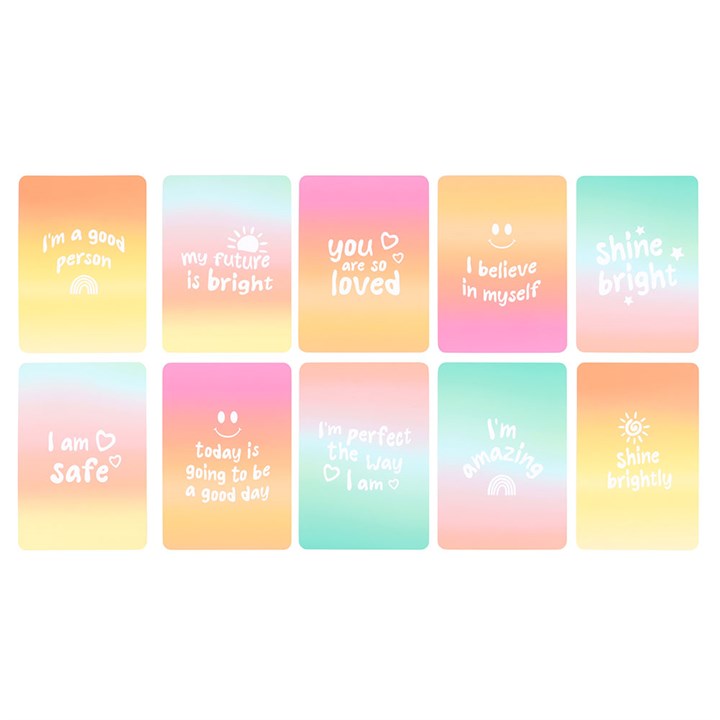 Mindful Moments Affirmation Cards with Wooden Stand