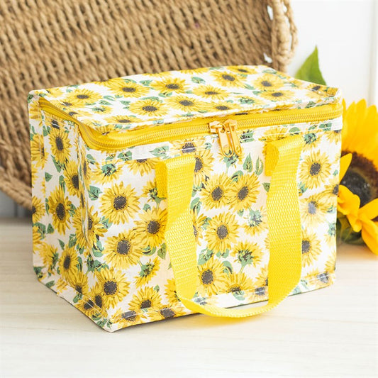 Sunflower Print Lunch Bag