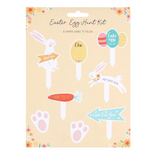 Easter Egg Hunt Cardboard Sign Kit